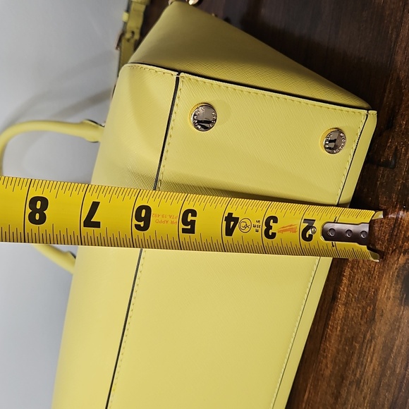 Michael Kors Yellow Satchel with Silver Hardware - Picture 7 of 12